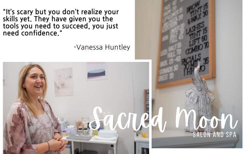 We visited graduate Vanessa Huntley at her salon and spa in North Portland. "It’s scary but you don’t realize your skills yet. They have given you the tools you need to succeed, you just need confidence."  -Vanessa Huntley