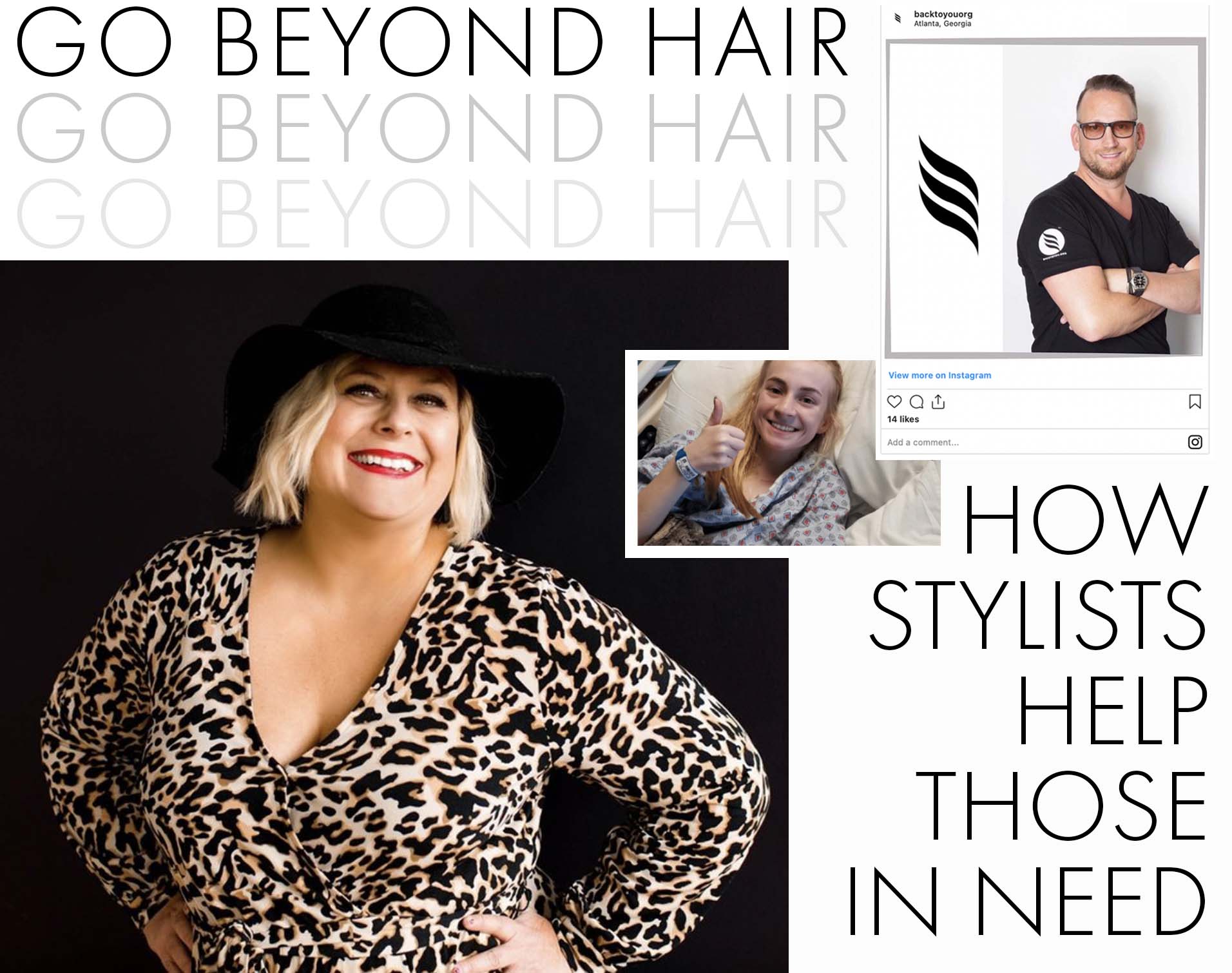 Blog Image of two aveda artists who go beyond hair by helping those in need.