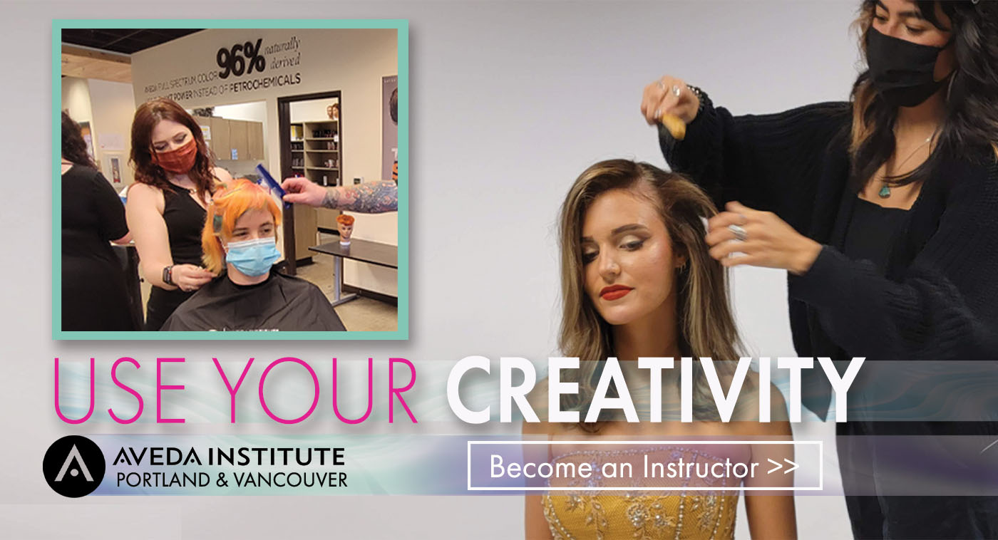 Image of instructors working at the Aveda Institute Portland &  Vancouver