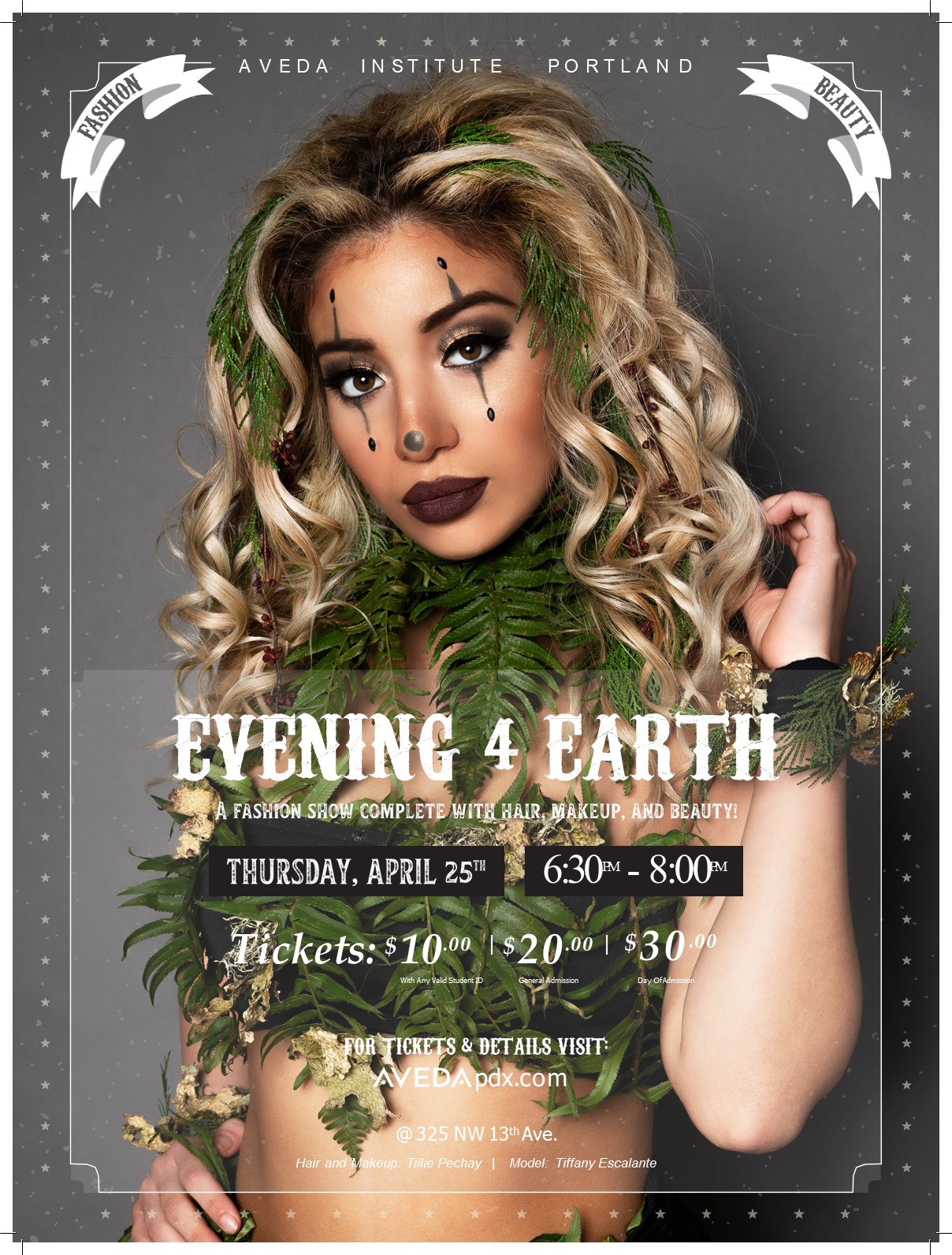 poster, evening 4 earth, earth month, marketing, photoshoot, circus, carnival, fundraising, contest, editorial