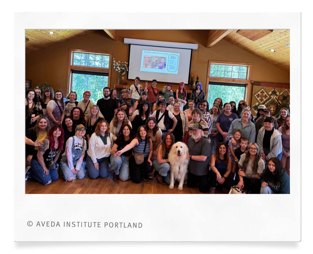 Aveda Institute Portland supports earth month efforts towards forest eduction at hopkins demonstration forest.