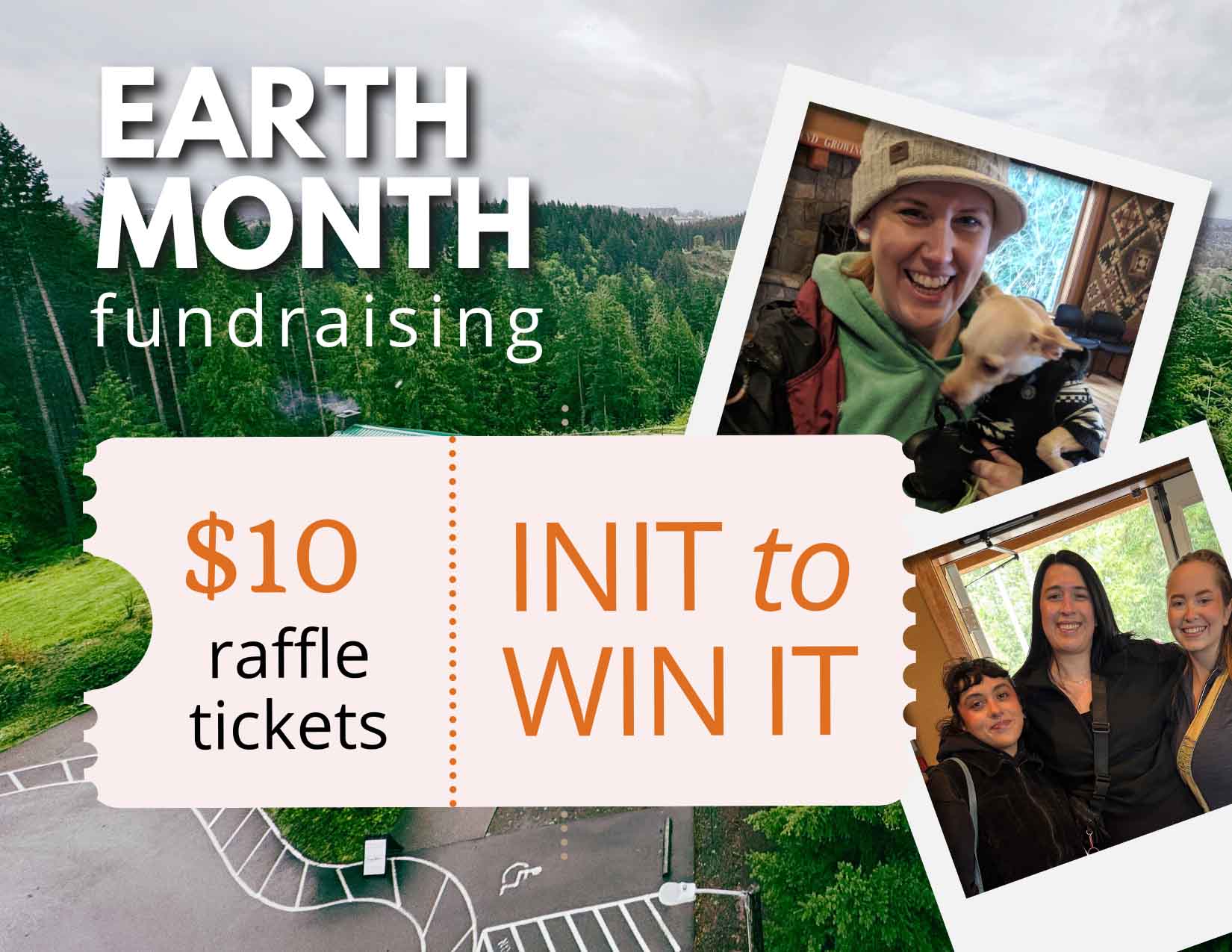 $10 raffle to to support earth month initiatives at Hopkins Demonstration Forest for earth month