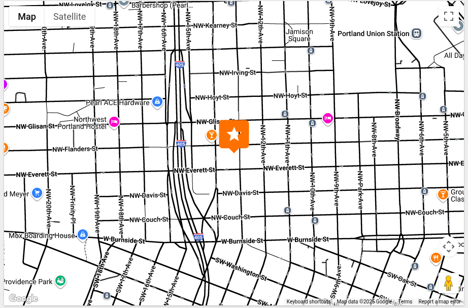 Aveda Institute Portland Map