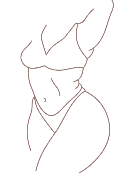 image of a diagram showing how much hair is removed from the area for a brazilian wax