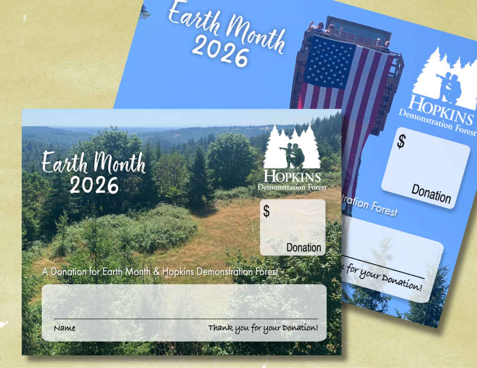 Earth Month donation cards