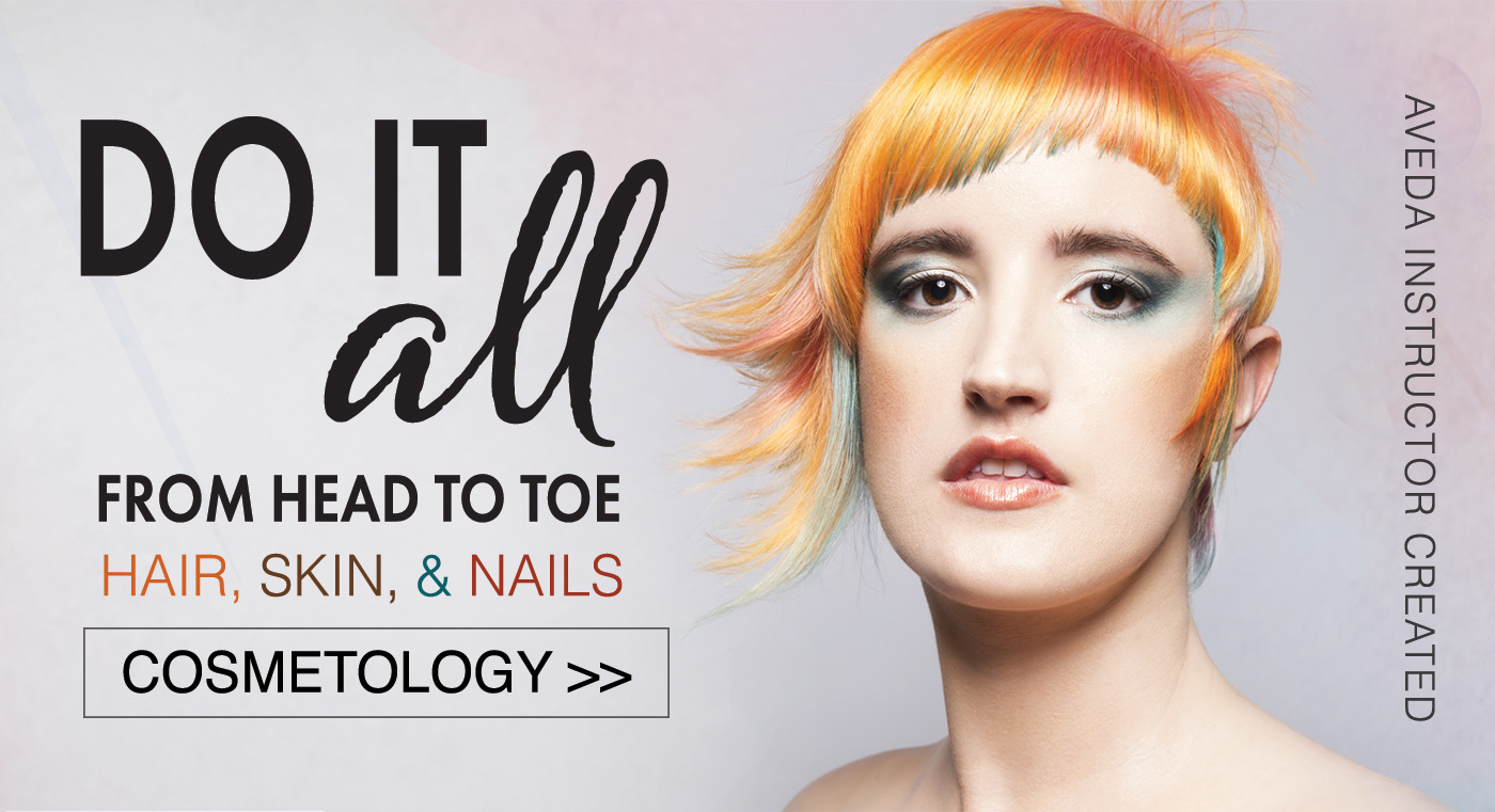 Do it all from head to toe, hair skin nails. Learn more about our cosmetology program. Avant garde model with a rainbow colored asymmetrical pixie haircut.
