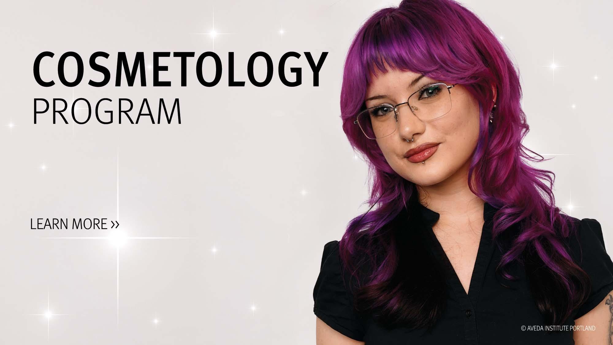 image of a student at aveda institute portland. 