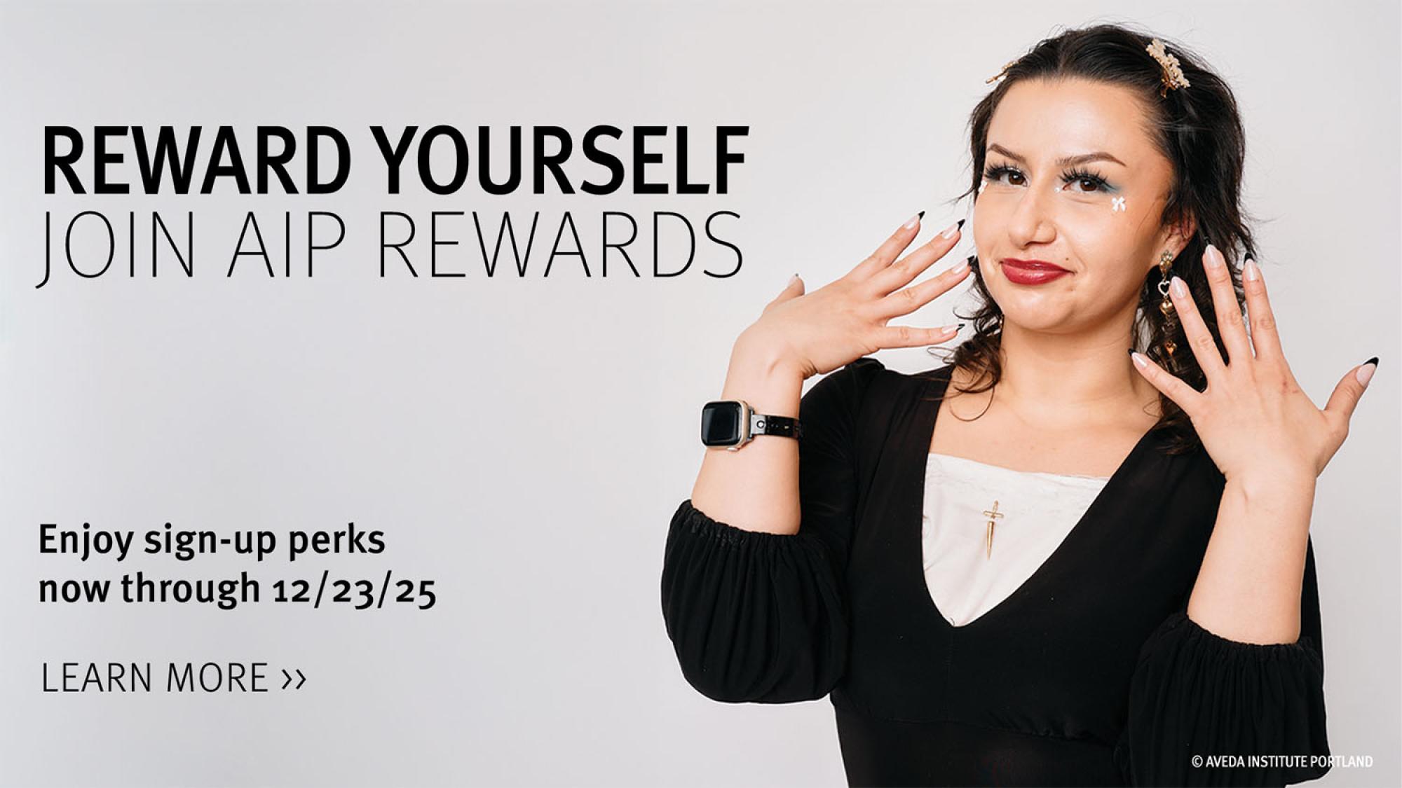 image of aip rewards in which points can be earned for product purchases