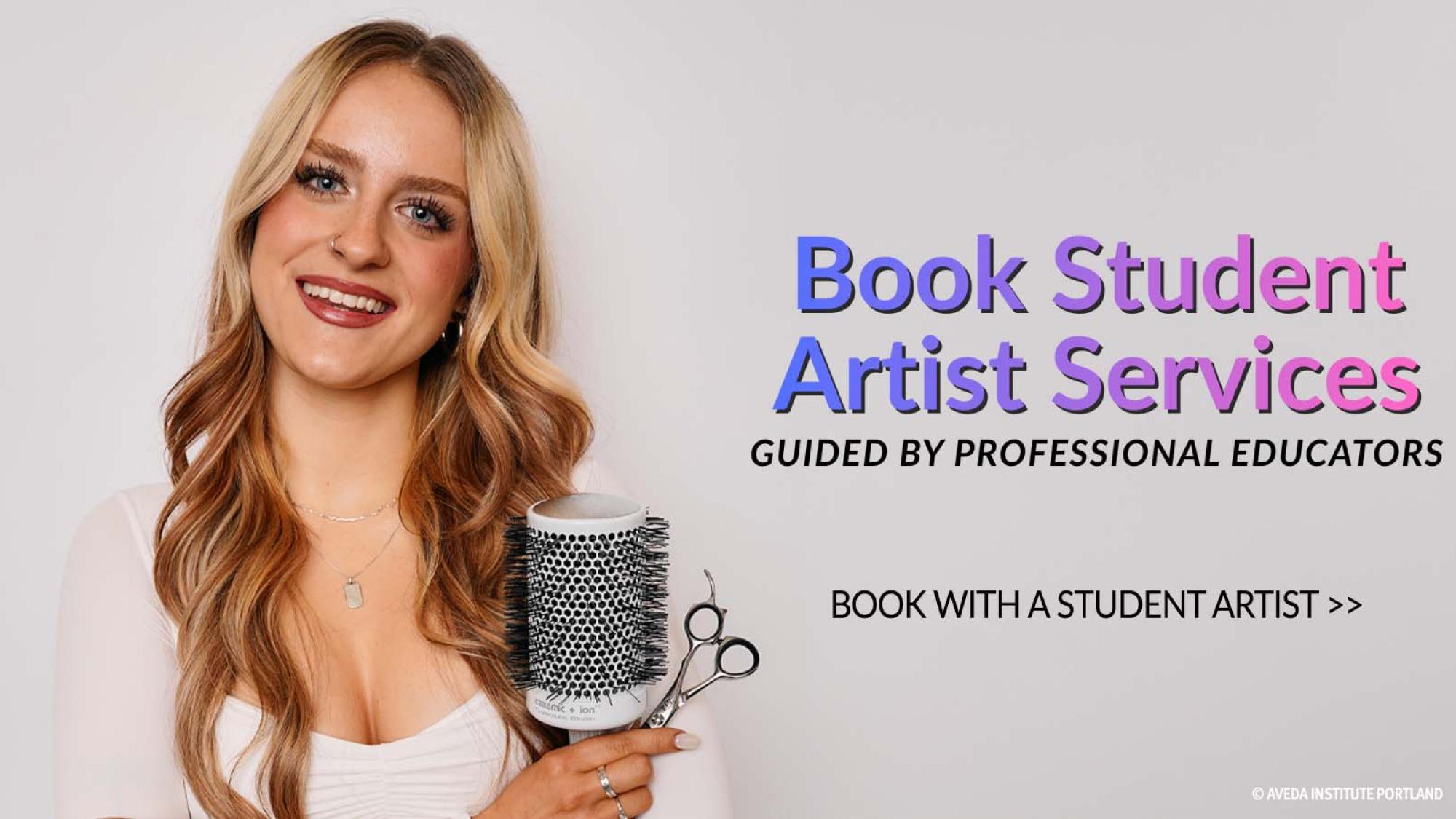 Book student artist services guided by professional educators