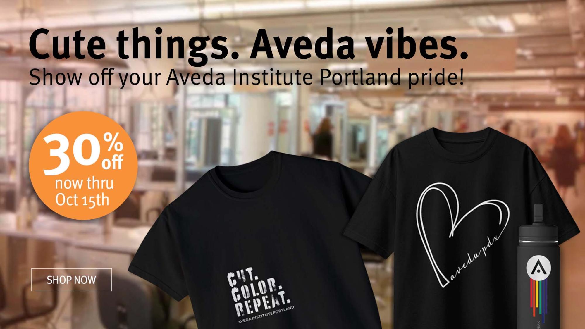 Cute things. Aveda vibes. Your Aveda Gear is here!