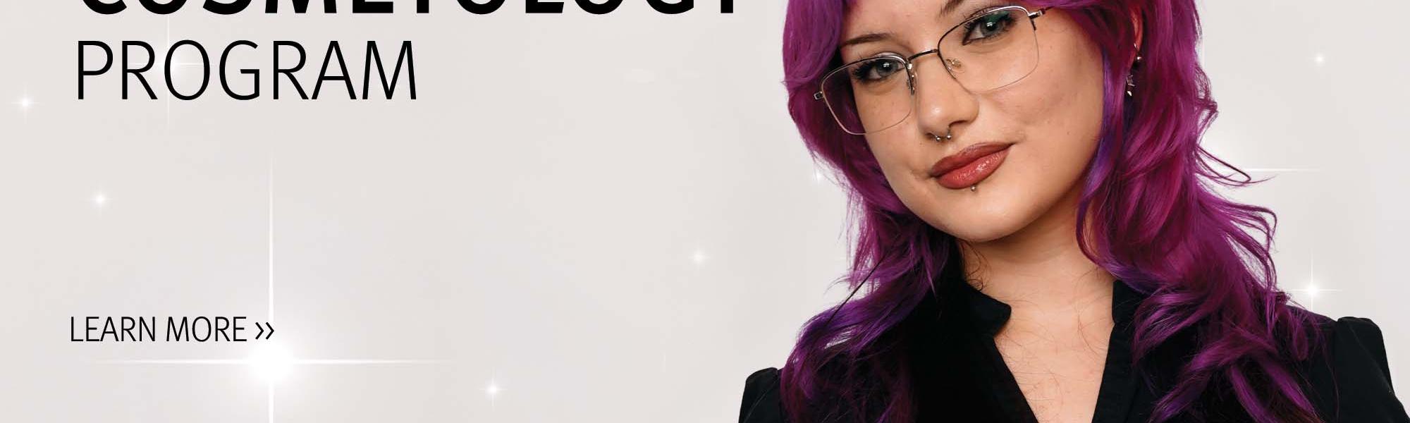 image of a student at aveda institute portland. 