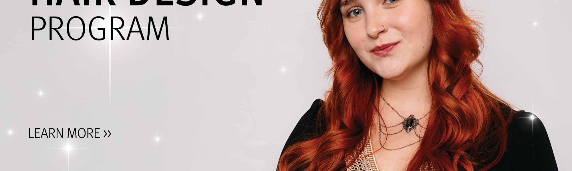 Image of a student at Aveda Institute Portland with a modern edge hairstyle