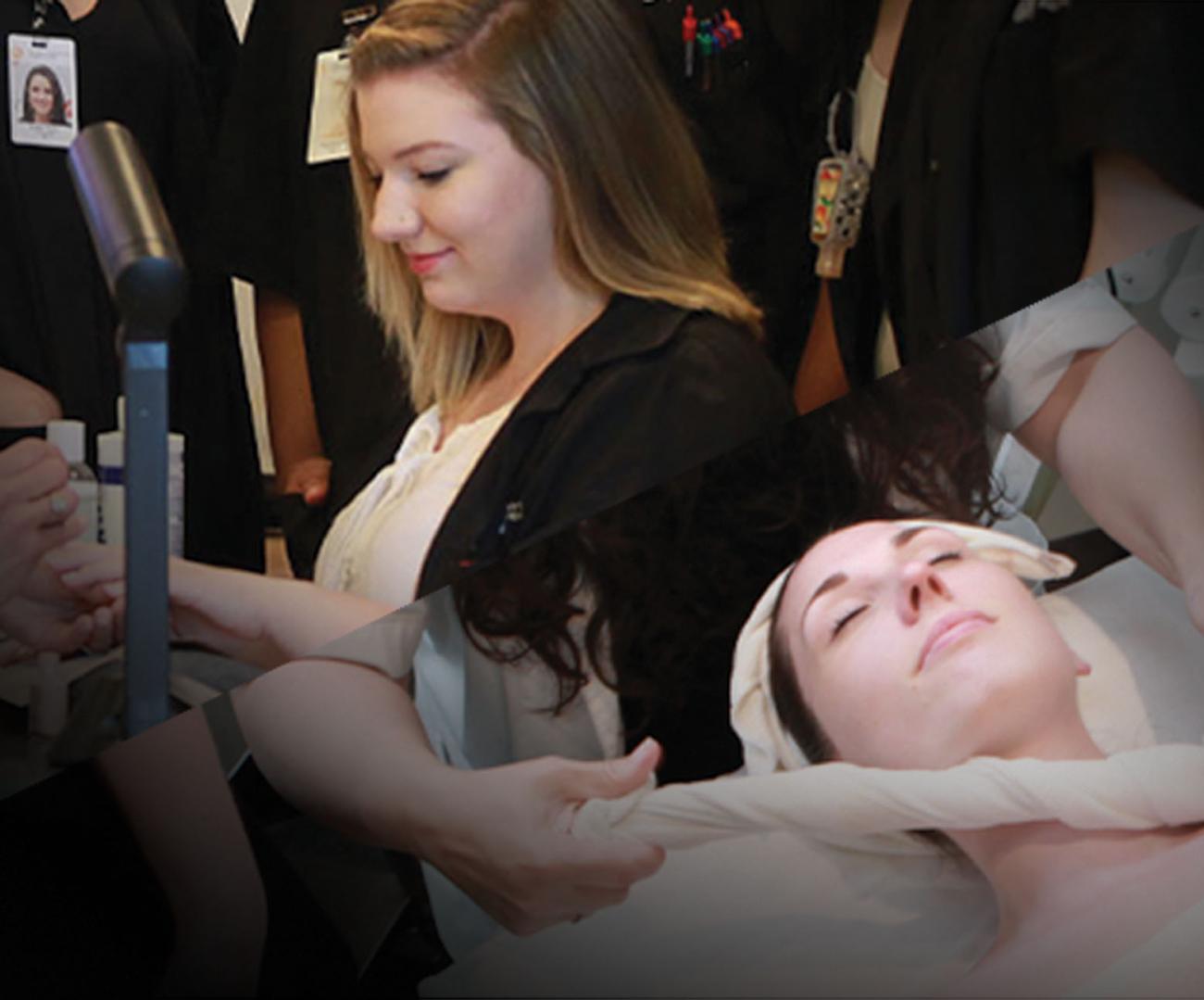 image of students in our combo program at aveda institute portland
