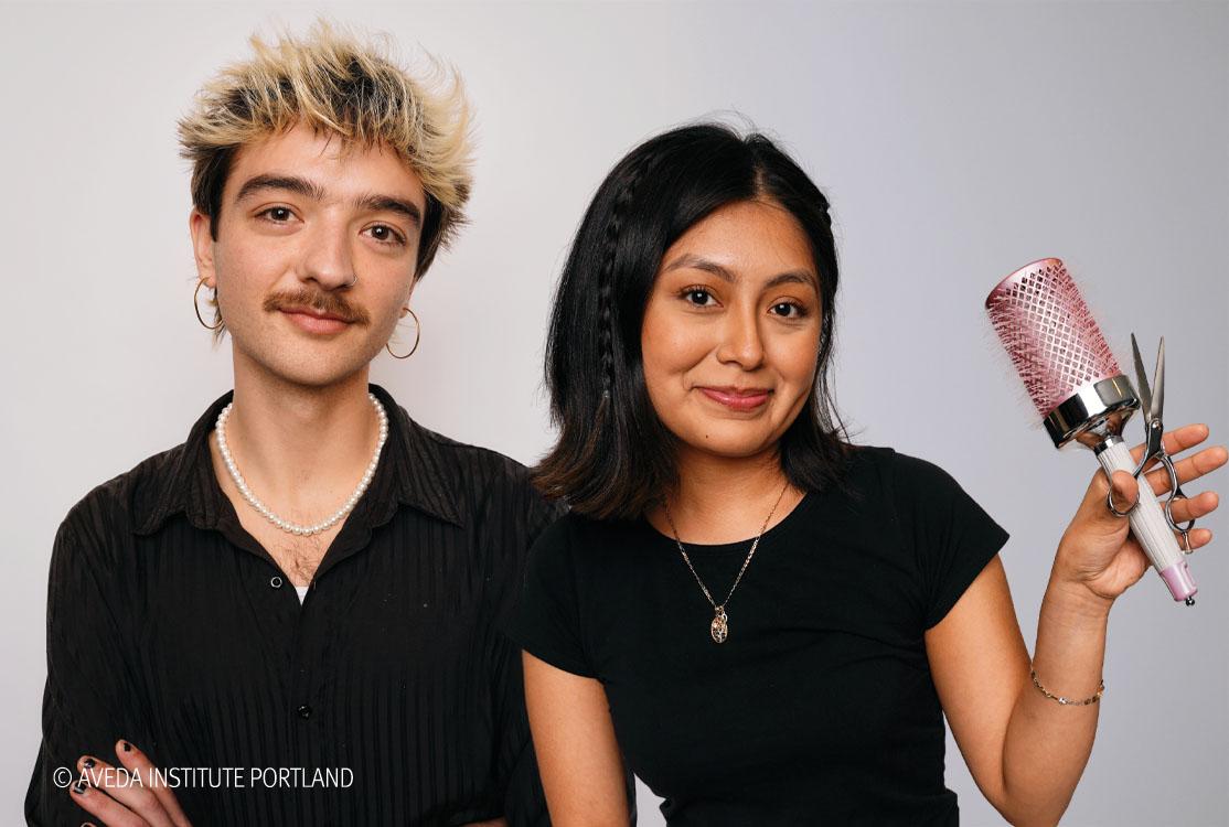 Students enrolled at Aveda Institute Portland