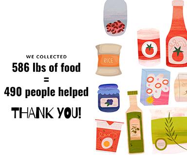 Thank you for donating food and supporting families during our winter food drive. 