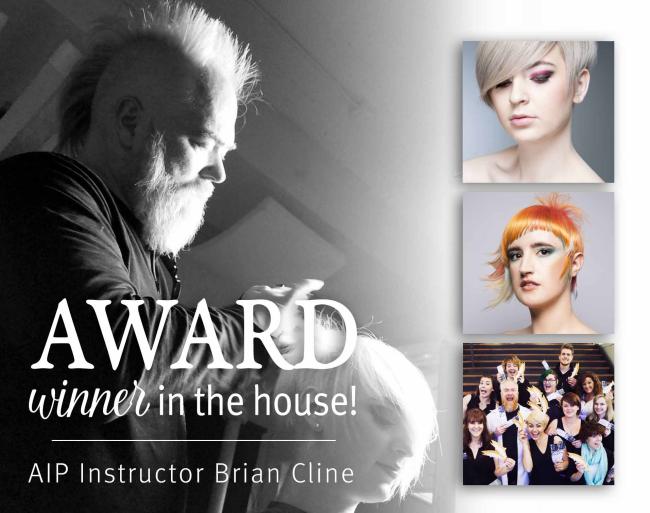 image of AIP instructor Brian client receiving and award