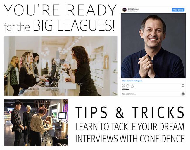 image of aveda blog with tips and tricks for interviewing