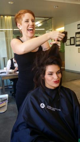 Dosha Creative Team, Beauty school, AIP, Aveda Instittute Portland, 